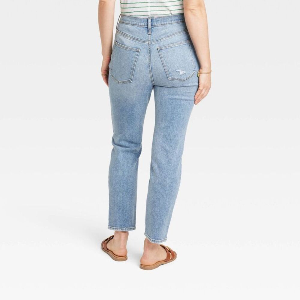 Universal Thread Women's High-Rise Slim-Leg Jeans 90's, Light Blue, 6 Short - Picture 5 of 6